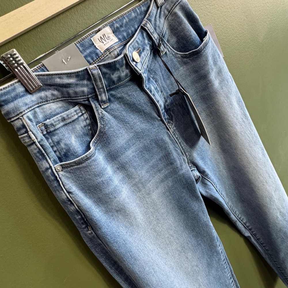 NWT Wash Lab Poppy Relaxed Straight Leg Denim Jeans Size 26 Medium/Light Wash - Picture 6 of 12